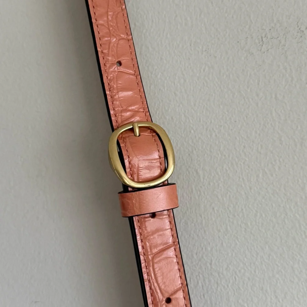 Coach Studio Shoulder Bag in Coral with Brass Hardware